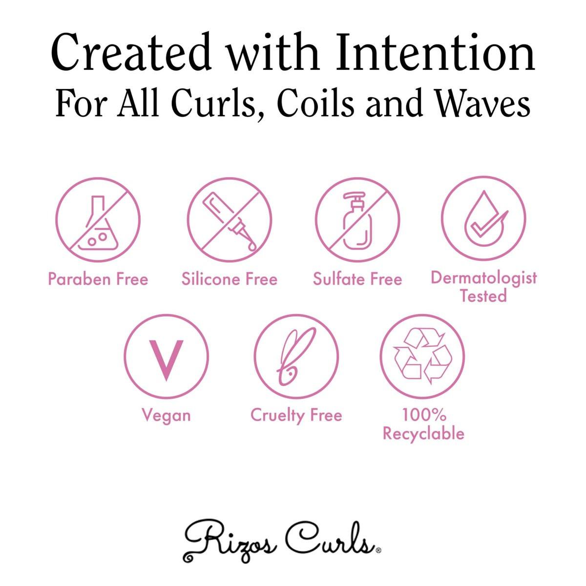 Rizos Curls Styling Starter Kit – Set mit Refresh & Detangle Spray, Curl Defining Cream & Light Hold Gel – Mehr Volumen & Halt, Frizz-Kontrolle & Glanz für Locken
