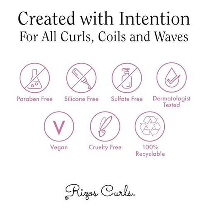 Rizos Curls Styling Starter Kit – Set mit Refresh & Detangle Spray, Curl Defining Cream & Light Hold Gel – Mehr Volumen & Halt, Frizz-Kontrolle & Glanz für Locken