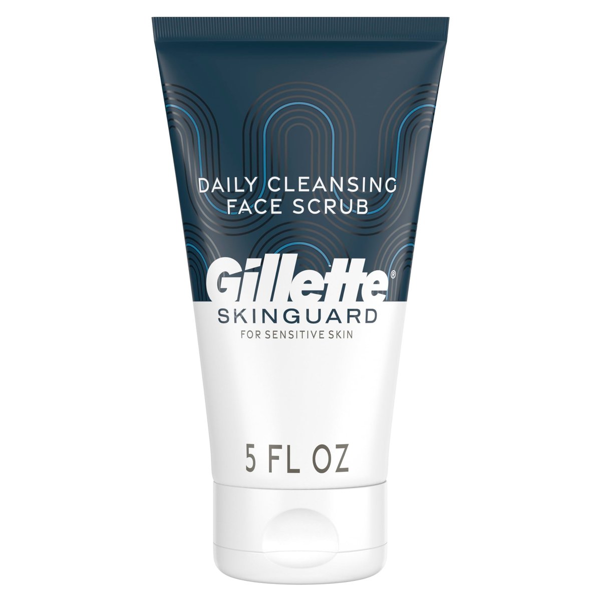 Gillette SkinGuard Gesichtsreiniger für Männer – Tägliches Peeling mit Sheabutter und Aktivkohle, 142 g