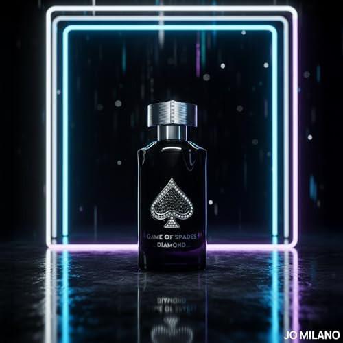 Jo Milano Game of Spades Diamond Parfum Spray 100 ml – Unisex Vanille-Fruchtig-Amber-Duft, lang anhaltend