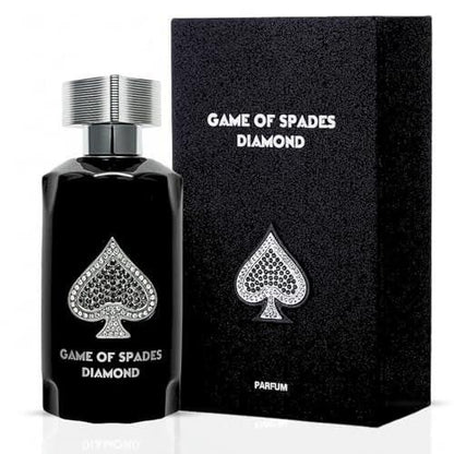 Jo Milano Game of Spades Diamond Parfum Spray 100 ml – Unisex Vanille-Fruchtig-Amber-Duft, lang anhaltend