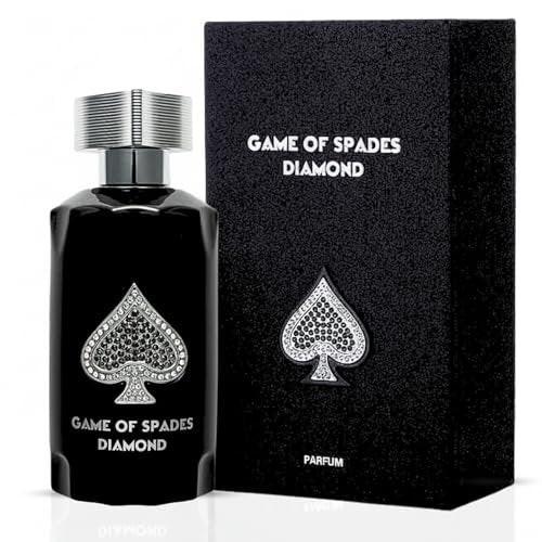 Jo Milano Game of Spades Diamond Parfum Spray 100 ml – Unisex Vanille-Fruchtig-Amber-Duft, lang anhaltend