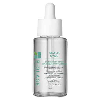 Biolage Scalp Sync Ölausgleichendes Haarserum – Absorbiert überschüssiges Öl zwischen den Haarwäschen, Leave-In-Kopfhautbehandlung, fermentierte Teemischung, vegan, 48 ml