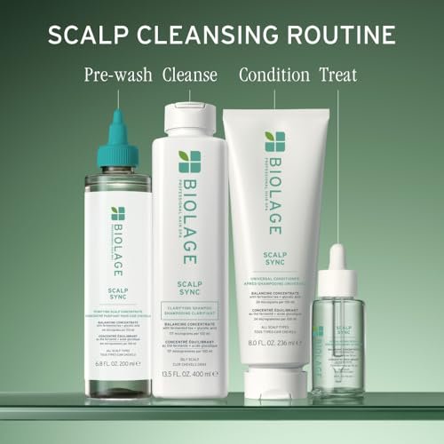 Biolage Scalp Sync Ölausgleichendes Haarserum – Absorbiert überschüssiges Öl zwischen den Haarwäschen, Leave-In-Kopfhautbehandlung, fermentierte Teemischung, vegan, 48 ml