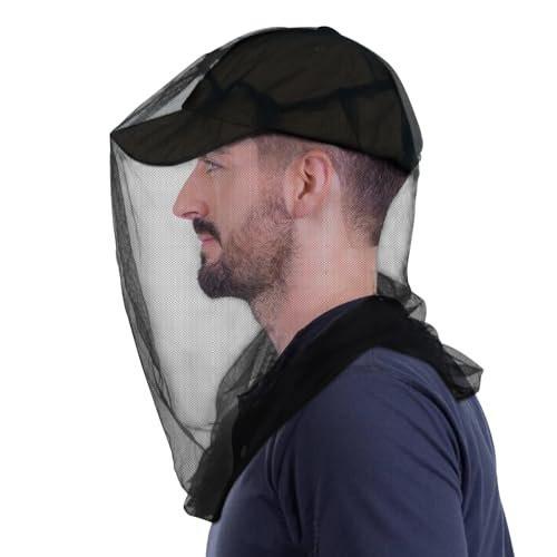 South to East Premium Moskitonetz für Insekten, 2er-Pack, Fliegen- und Käferschutz | Extra groß & lang, feine Maschen für Camping, Wandern, Angeln, Gartenarbeit, Safari, passt auf alle Hüte für Männer & Frauen