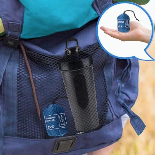 South to East Premium Moskitonetz für Insekten, 2er-Pack, Fliegen- und Käferschutz | Extra groß & lang, feine Maschen für Camping, Wandern, Angeln, Gartenarbeit, Safari, passt auf alle Hüte für Männer & Frauen