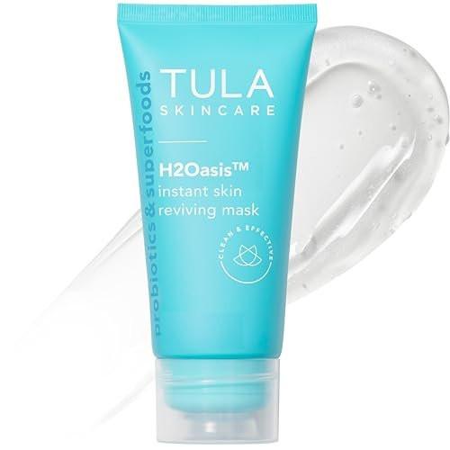 TULA Skin Care H2Oasis Instant Skin Reviving Mask – Feuchtigkeitsmaske für das Gesicht, polstert und belebt müde, dehydrierte Haut, enthält Auferstehungspflanze und Wüstenlimette, 2,7 Fl Oz