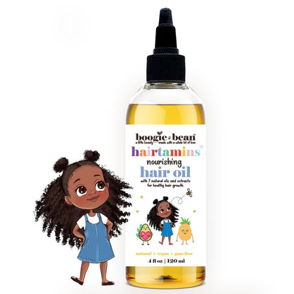 Boogie and Bean Haaröl für Babys und Kinder – Pflegendes Haaröl für Säuglinge, Kleinkinder und Kinder – Feuchtigkeit für Wellen, Locken, Coils und Locs