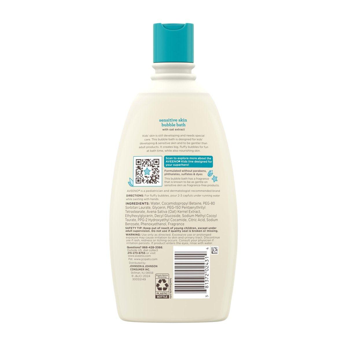 Aveeno Kids Bubble Bad für empfindliche Haut – 19,2 Unzen