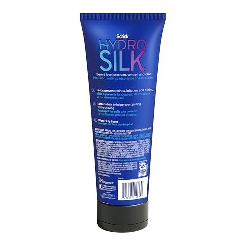 Schick Hydro Silk Rasiercreme & 24-Stunden-Feuchtigkeitscreme – Rasiercreme für Frauen mit empfindlicher Haut und Bikini-Bereich, 237 ml