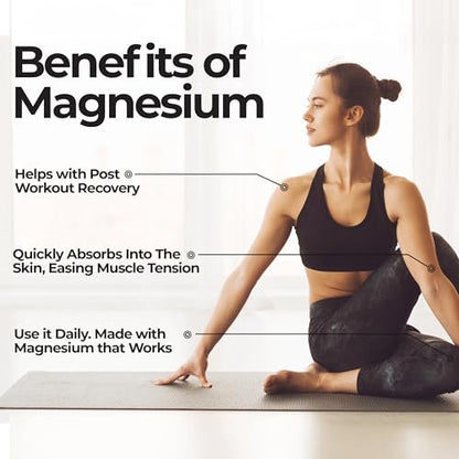 Zen Routine Reines Magnesiumöl-Spray – Hochdosiertes Zechstein USP Magnesiumchlorid für Beinkrämpfe, Schlaf, Körper & Füße – Extra stark, weniger Brennen – 100% organisch & natürlich – 8 oz – Hergestellt in den USA