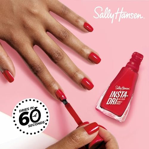 Sally Hansen Insta-Dri Pride Nagellack – Schnelltrocknend, langhaftend, streifenfrei glänzend | 758 A Thing Called Love | Weiches Korallenrot