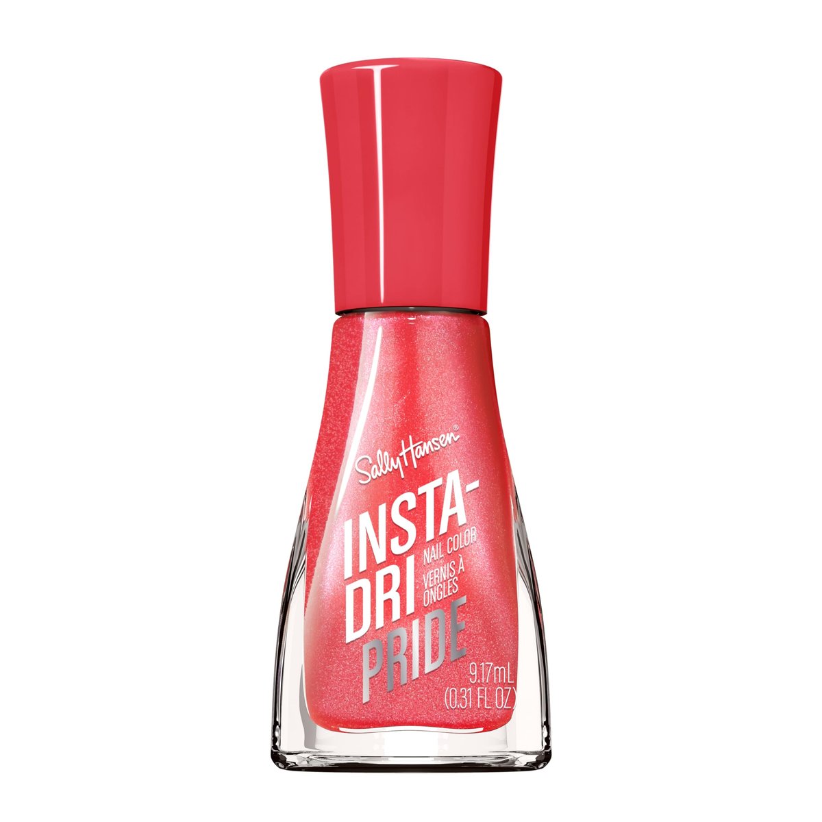 Sally Hansen Insta-Dri Pride Nagellack – Schnelltrocknend, langhaftend, streifenfrei glänzend | 758 A Thing Called Love | Weiches Korallenrot