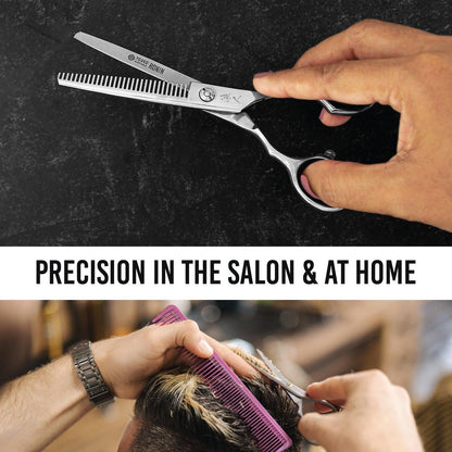 Ronin Haarscheren Set von Tokko Katana – Professionelles Friseur-Scherset, 6,5 Zoll scharfe Edelstahl-Schere & Ausdünnschere für Barber, Friseure, Salon & DIY