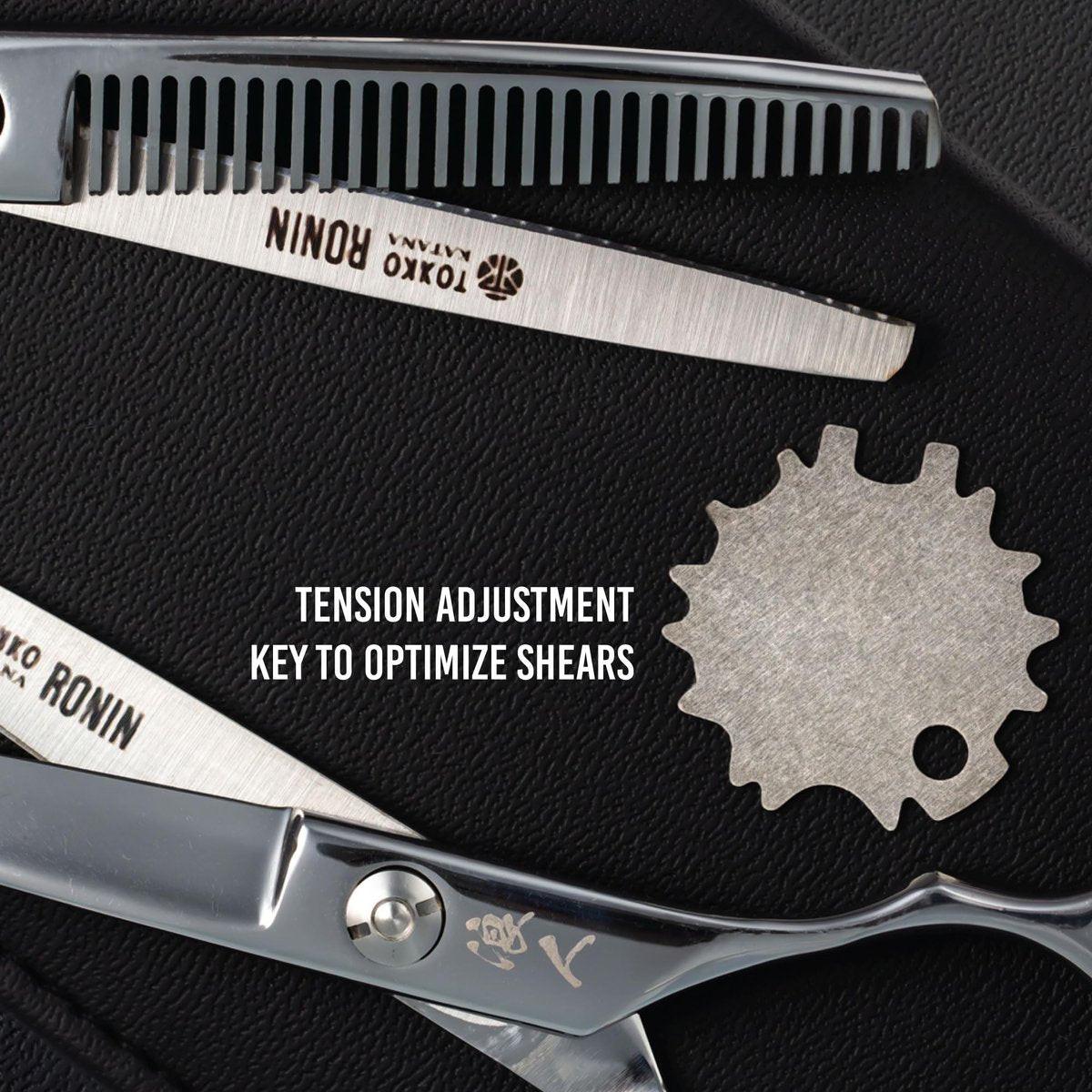 Ronin Haarscheren Set von Tokko Katana – Professionelles Friseur-Scherset, 6,5 Zoll scharfe Edelstahl-Schere & Ausdünnschere für Barber, Friseure, Salon & DIY