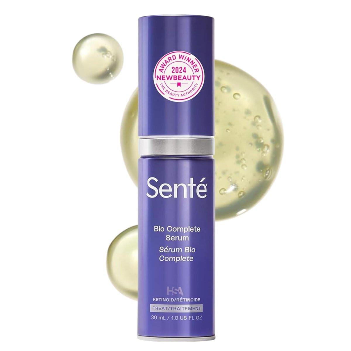 Senté Bio Complete Serum – Retinoid-Serum für empfindliche Haut, pflegend, feuchtigkeitsspendend und gegen fahle & alternde Haut, 30 ml