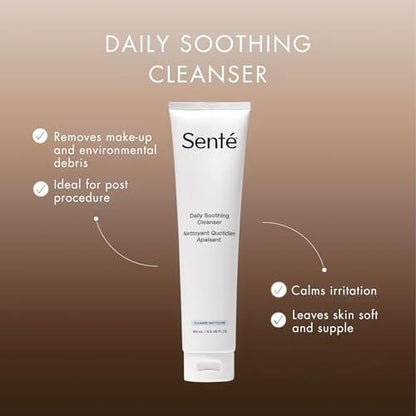 Sente Täglicher Sanfter Gesichtsreiniger für Trockene und Empfindliche Haut | Entfernt Sanft Öl, Unreinheiten und Make-up | mit Vitamin E | 163 ml