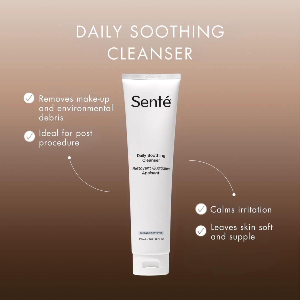 Sente Täglicher Sanfter Gesichtsreiniger für Trockene und Empfindliche Haut | Entfernt Sanft Öl, Unreinheiten und Make-up | mit Vitamin E | 163 ml