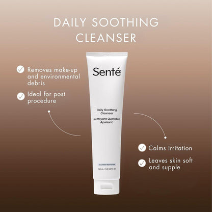 Sente Täglicher Sanfter Gesichtsreiniger für Trockene und Empfindliche Haut | Entfernt Sanft Öl, Unreinheiten und Make-up | mit Vitamin E | 163 ml