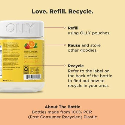 OLLY Kids Multivitamin Gummis – Gesamte Gesundheit & Immununterstützung* mit Vitaminen A, C, D, E, B und Zink, saurer Fruchtpunsch-Geschmack, 70 Gummis (70-Tage-Vorrat)