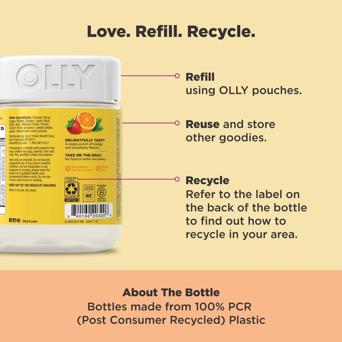 OLLY Kids Multivitamin Gummis – Gesamte Gesundheit & Immununterstützung* mit Vitaminen A, C, D, E, B und Zink, saurer Fruchtpunsch-Geschmack, 70 Gummis (70-Tage-Vorrat)