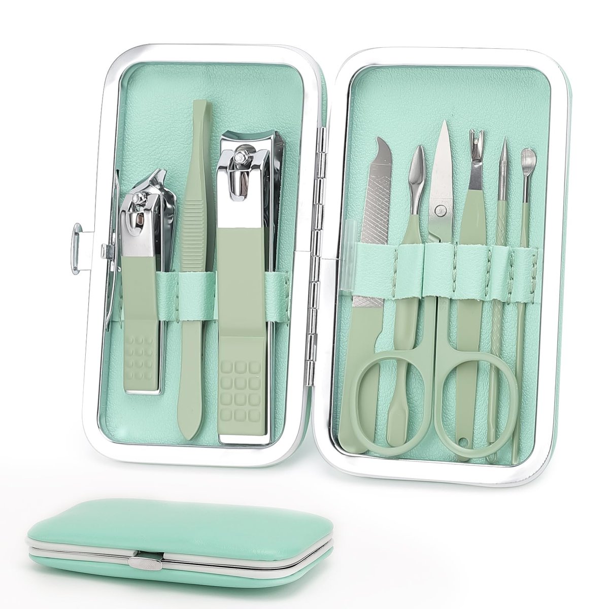 WOILLIO Maniküre-Set 9-teilig – Nagelpflegeset für Pediküre, Geschenk für Familie und Freunde