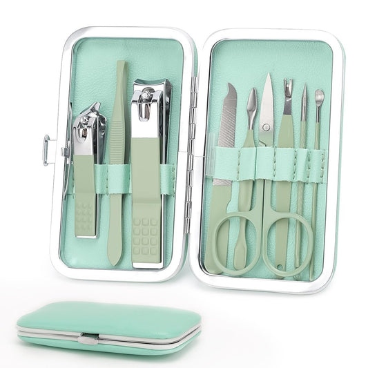 WOILLIO Maniküre-Set 9-teilig – Nagelpflegeset für Pediküre, Geschenk für Familie und Freunde