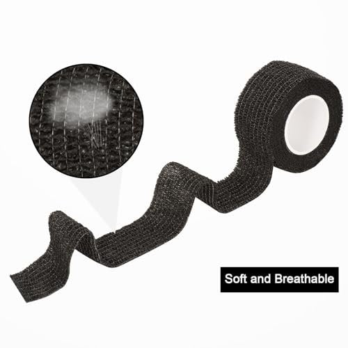 12er-Pack Selbstklebende Bandage 2,5 cm – Kohäsive Bandage für Hunde, Haustiere, Sport & Erste Hilfe (bunte Farben)