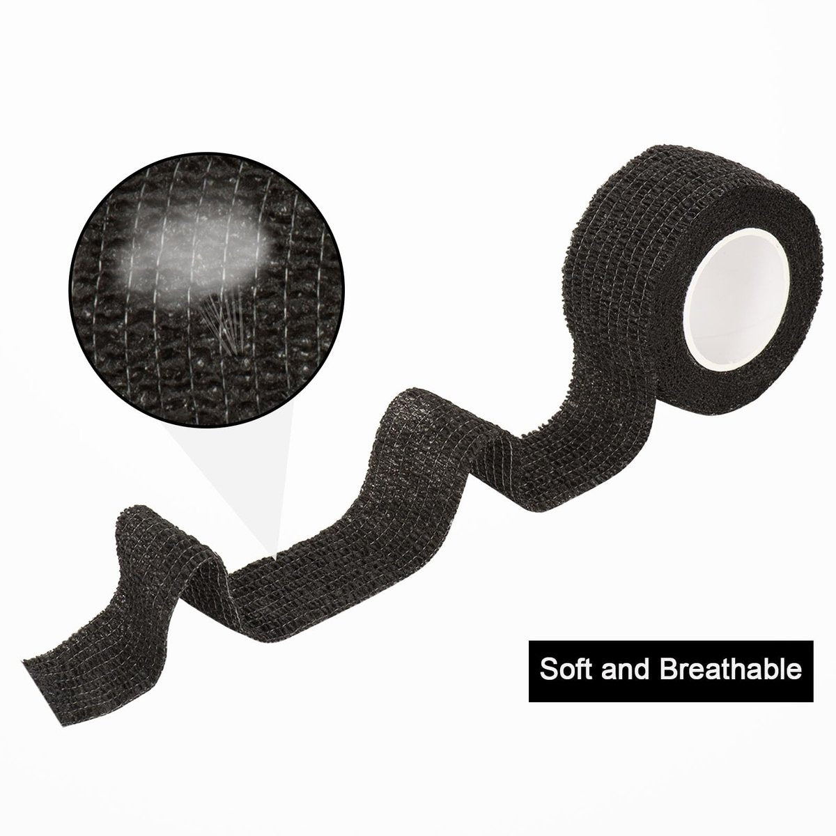 12er-Pack Selbstklebende Bandage 2,5 cm – Kohäsive Bandage für Hunde, Haustiere, Sport & Erste Hilfe (bunte Farben)