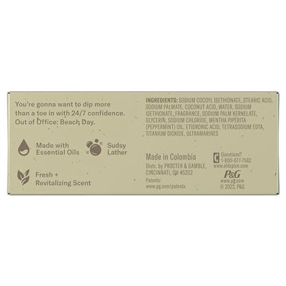 Old Spice Premium Bar Soap Seas The Day – Eukalyptus & Kokoscreme Duft, mit pflanzlichen Reinigern, 5,0 oz (6er Pack)