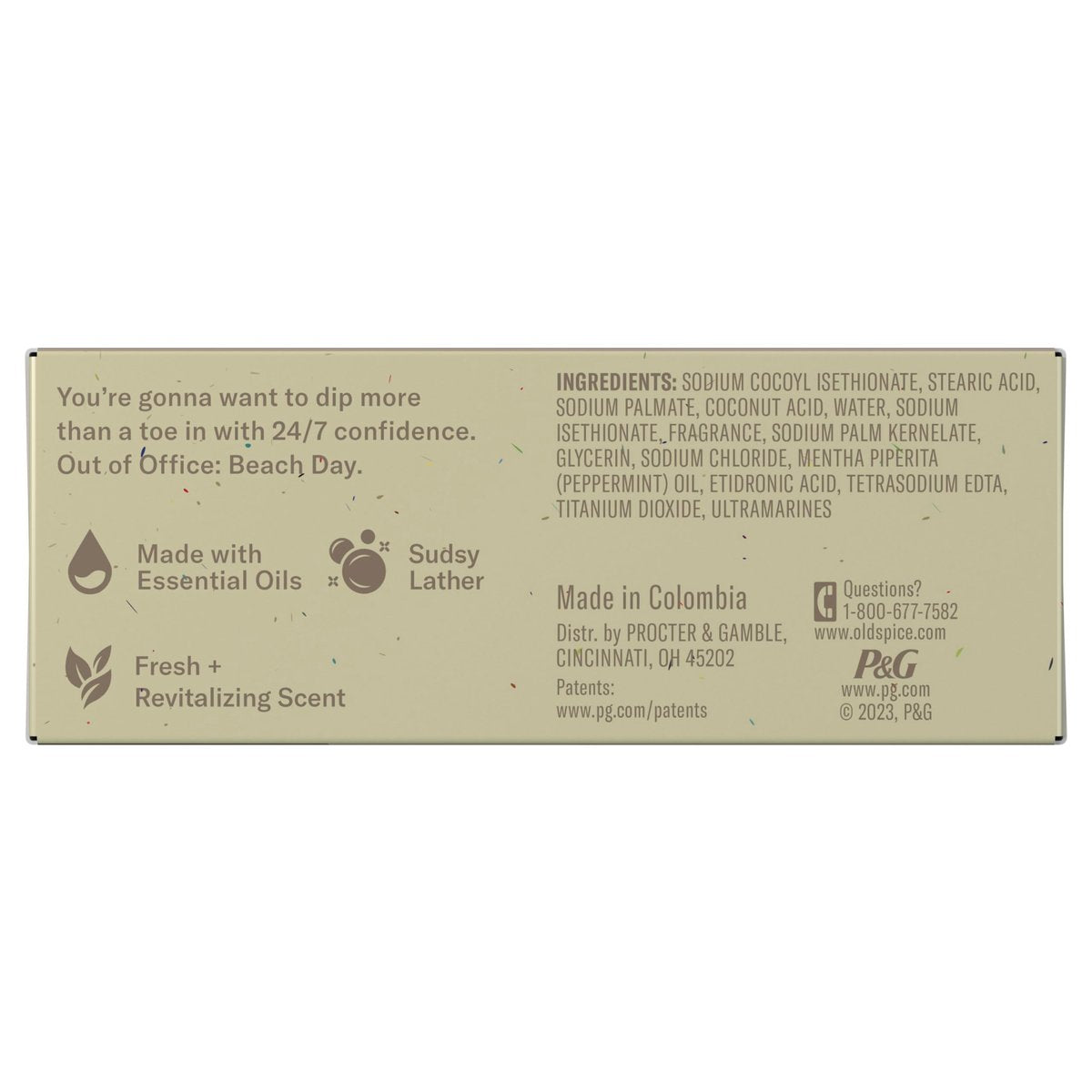 Old Spice Premium Bar Soap Seas The Day – Eukalyptus & Kokoscreme Duft, mit pflanzlichen Reinigern, 5,0 oz (6er Pack)
