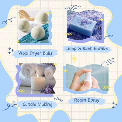 ARVIDSSON Ätherische Öle Set – Natürliche Duftöle für Diffuser, Seifenherstellung – Fresh Linen, Clean Home, Fresh Cotton, Soft Powder, Blossom Soap, Lemongrass – Erfrischende Duftöle für Zuhause