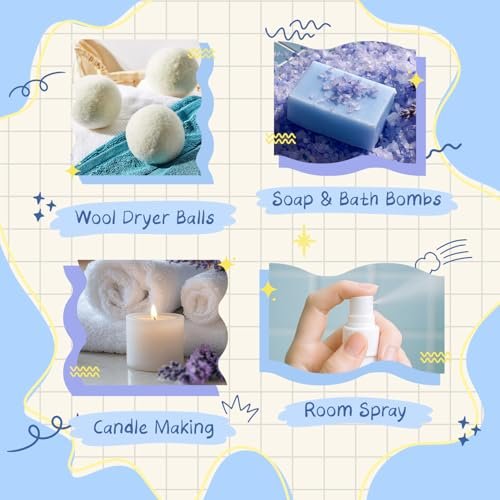 ARVIDSSON Ätherische Öle Set – Natürliche Duftöle für Diffuser, Seifenherstellung – Fresh Linen, Clean Home, Fresh Cotton, Soft Powder, Blossom Soap, Lemongrass – Erfrischende Duftöle für Zuhause