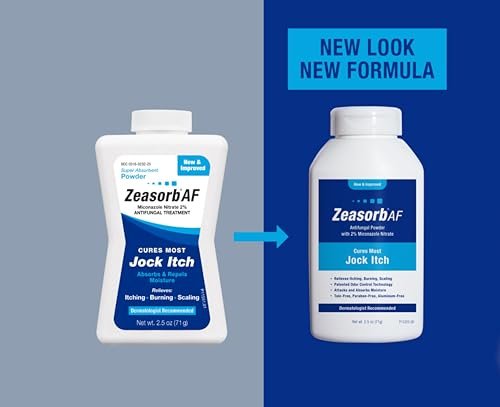 Zeasorb Super Absorbierendes Antifungal-Puder gegen Jock Itch, 2,5 Unzen (2er-Pack)