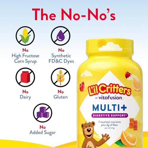 L'il Critters Multi + Verdauungsunterstützung* 90 Stück - Gummivitamine für Kinder