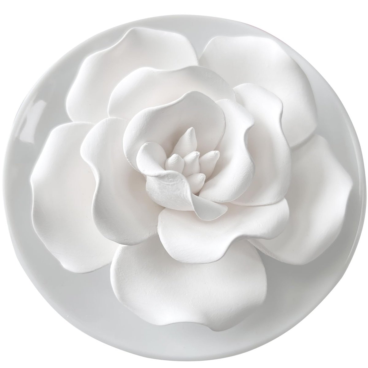 Passiver Diffuser für ätherische Öle – Keramik Diffuser ohne Strom, dekorativer Mini-Raumdiffuser für Schreibtisch, Bad (Impatiens)