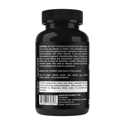 Vitabod Kaliumiodid Nahrungsergänzungsmittel 130 mg pro Portion - 150 Tabletten (1 Flasche) - Haltbar bis 05/2030