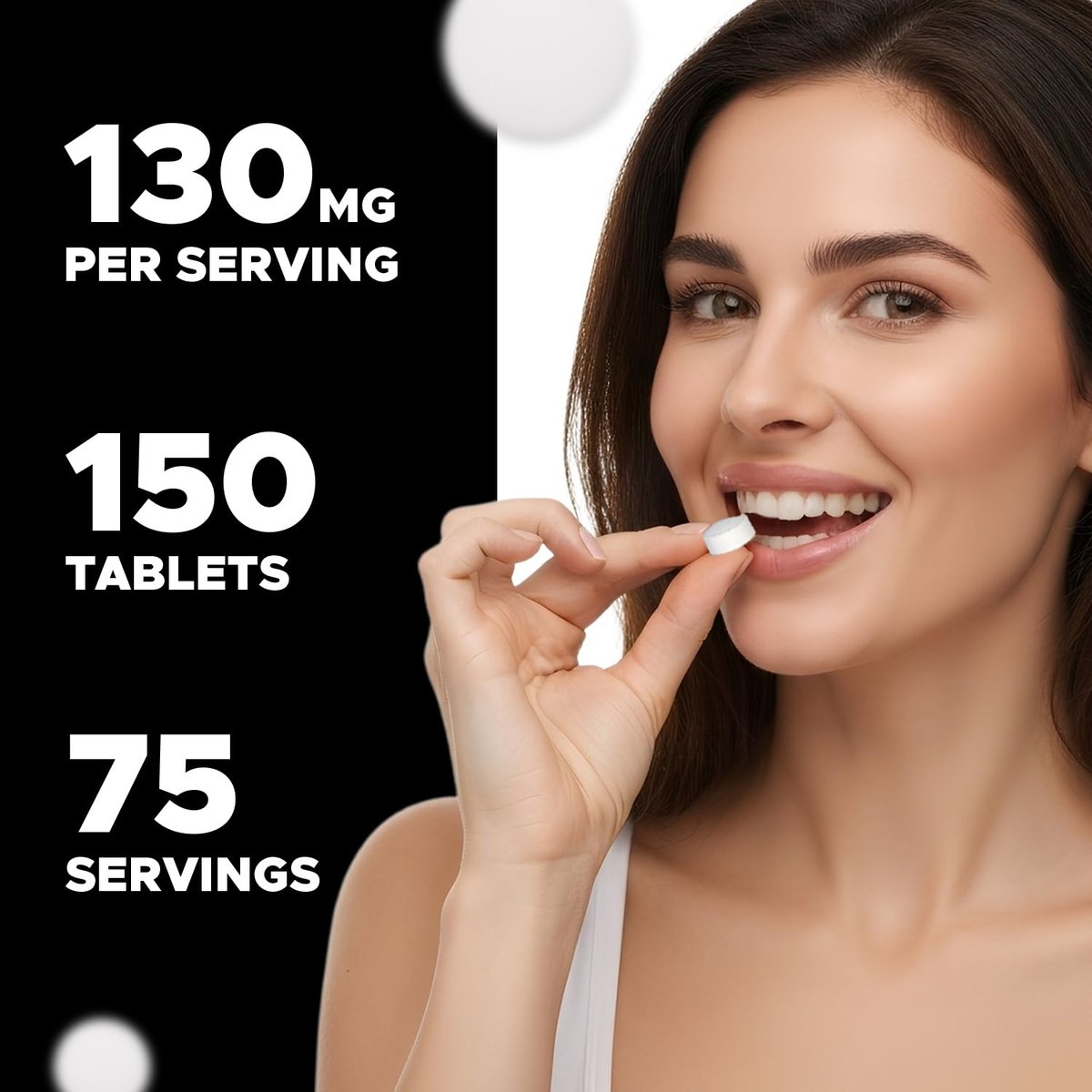 Vitabod Kaliumiodid Nahrungsergänzungsmittel 130 mg pro Portion - 150 Tabletten (1 Flasche) - Haltbar bis 05/2030