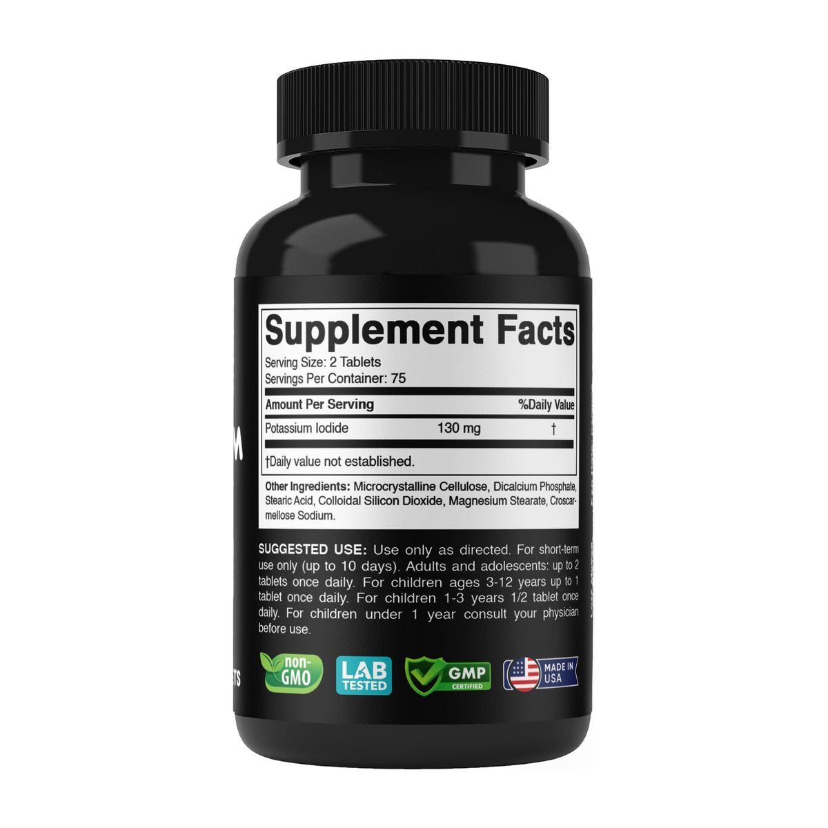 Vitabod Kaliumiodid Nahrungsergänzungsmittel 130 mg pro Portion - 150 Tabletten (1 Flasche) - Haltbar bis 05/2030