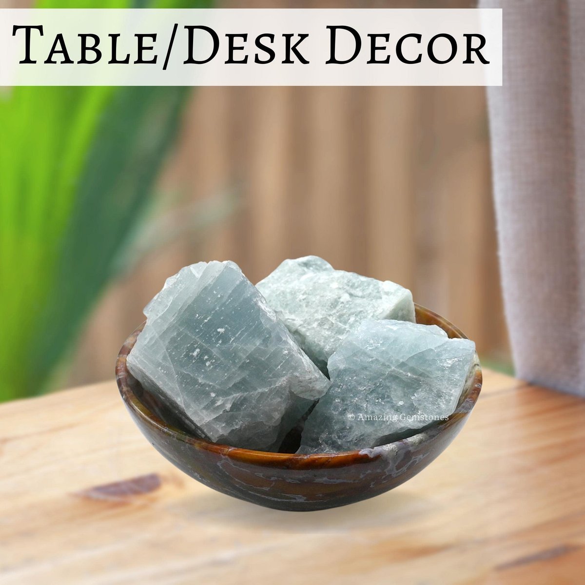 Amazing Gemstone Aquamarin Rohkristalle und Heilsteine, Natursteine zum Tumbling und DIY Rohsteine und Kristalle (1 Stück)