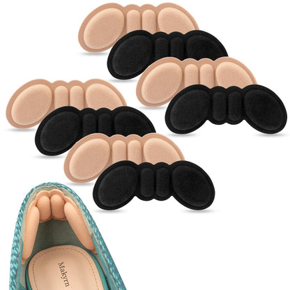 Makryn Premium Schaumstoff-Fersenpolster für zu große Schuhe – Einlagen, Griffe, Fersenkissen, Schutzpolster, Fersenschlupf-Pads, Blasen, Füller für lockere Schuhpassform (Mehrfarbig)
