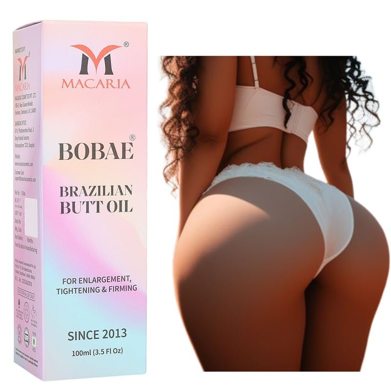 Bobae Brazilian Buttock Enlargement Oil – Big Bum Buttocks Oil, Hüftlifting & Po-Creme, 100 ml