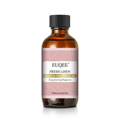 EUQEE Fresh Linen Duftöl 60 ml – Premium Duftöl für Aromatherapie, Diffuser, DIY Badebomben und Kerzenherstellung (2,02 Fl Oz)