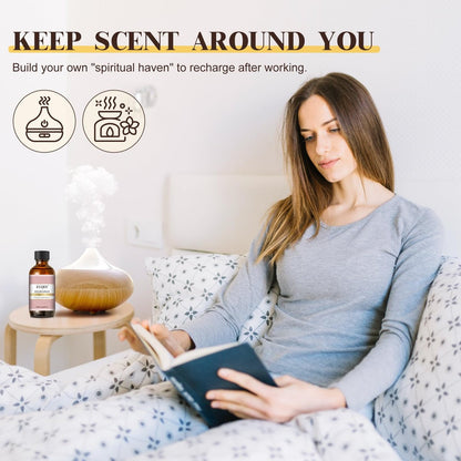EUQEE Fresh Linen Duftöl 60 ml – Premium Duftöl für Aromatherapie, Diffuser, DIY Badebomben und Kerzenherstellung (2,02 Fl Oz)