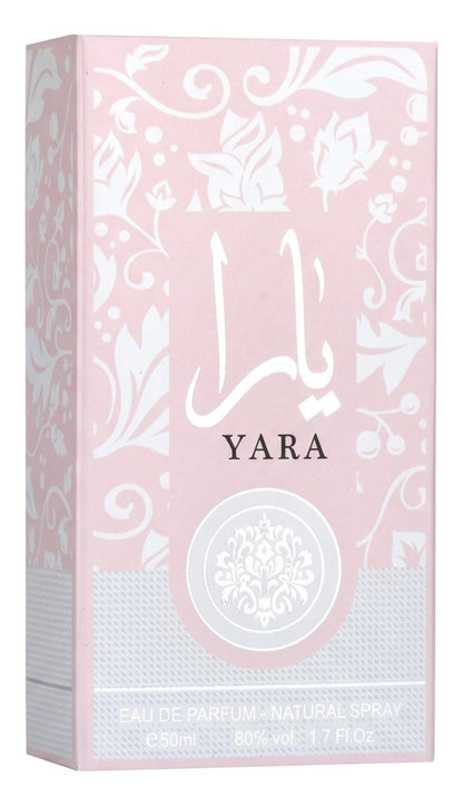 Ard al Zaafaran Yara – Florales, fruchtiges, gourmandiges, süßes, moschusartiges Eau de Parfum Spray für Frauen, langanhaltend, 1,7 Unzen / 50 ml