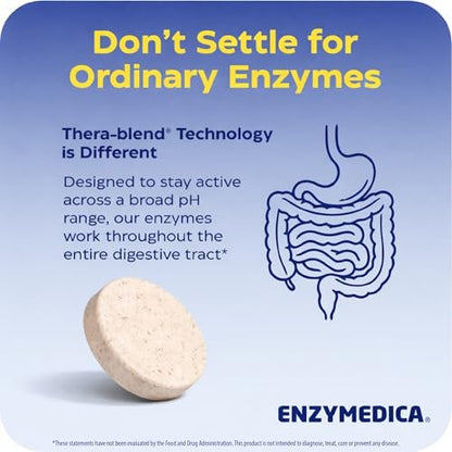 Enzymedica Papaya Gold – Kautabletten mit Papaya-Enzymen, Verdauungsenzyme für Frauen und Männer, Unterstützung der Verdauung und Darmgesundheit, hochwirksames Bromelain und Papain, vegan, glutenfrei – 120 Tabletten