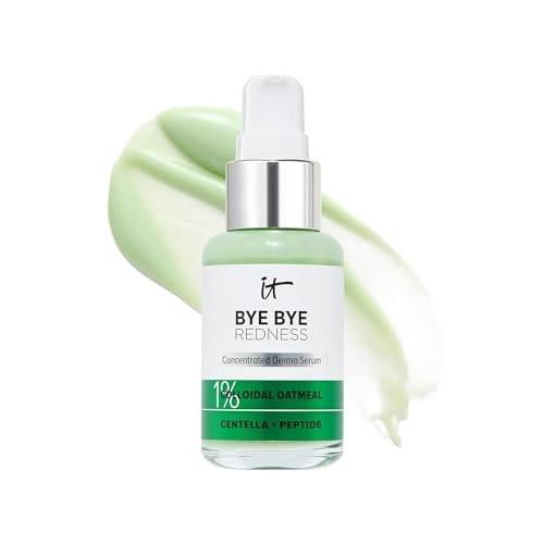 IT Cosmetics Bye Bye Redness Serum – Hautberuhigendes & feuchtigkeitsspendendes Gesichtsserum – Neutralisiert Rötungen sofort – Mit 1% kolloidalem Hafer, Centella, Peptid & Niacinamid – Für alle Hauttypen – 30 ml