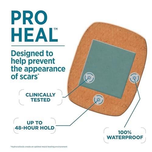 BAND-AID Pro Heal Hydrokolloid-Pflaster, wasserdicht, extra groß, 5 Stück