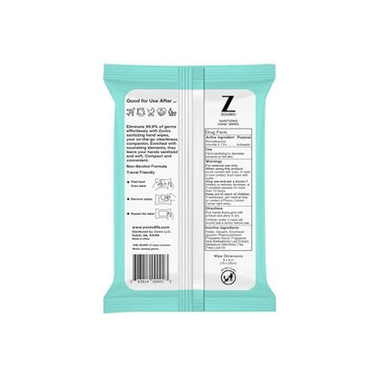 Zoviro Handdesinfektionstücher, feuchtigkeitsspendend mit Teebaumöl, ultraweiche 100% Viskose, Reisegröße, Teebaumduft, 20 Stück (10er-Pack)