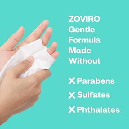 Zoviro Handdesinfektionstücher, feuchtigkeitsspendend mit Teebaumöl, ultraweiche 100% Viskose, Reisegröße, Teebaumduft, 20 Stück (10er-Pack)